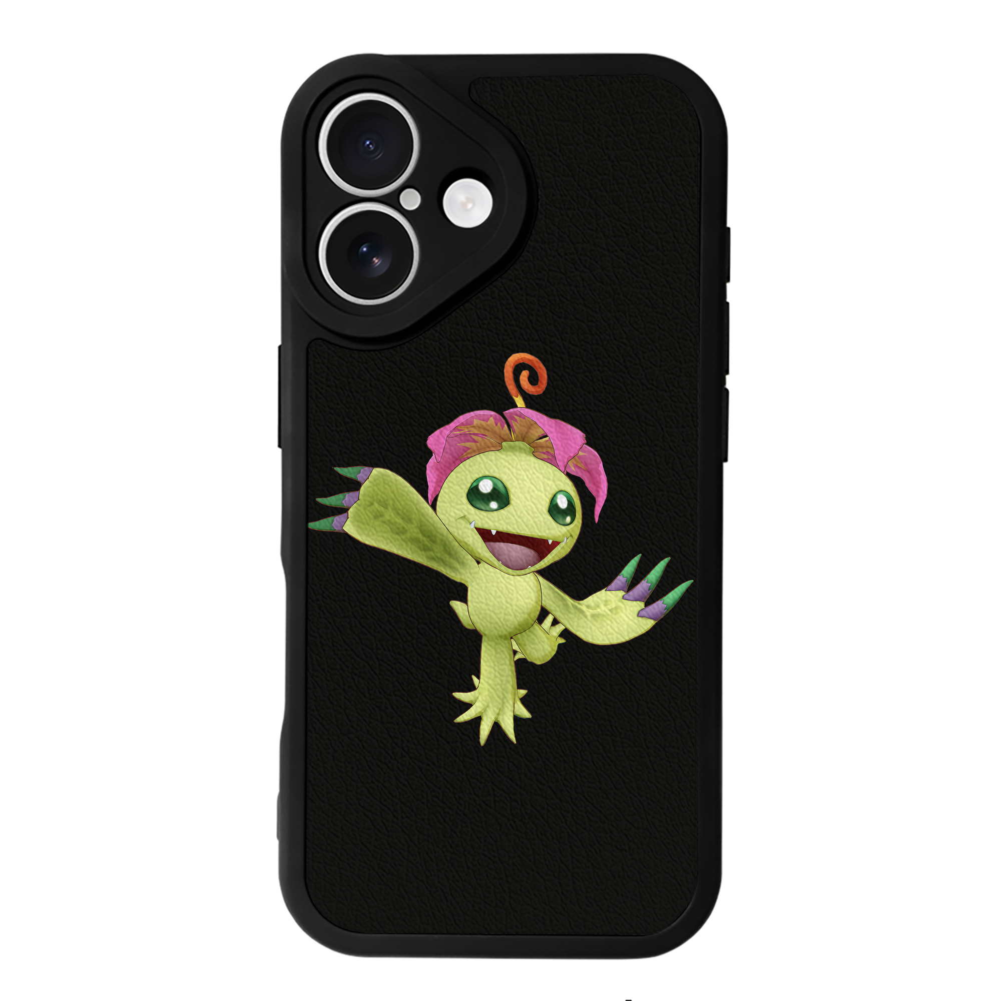 （画像用） Digimon デジタルモンスター/デジモン 【iPhone 16シリーズ対応】シリコンスマホケース（レザー調） 材質：シリコン